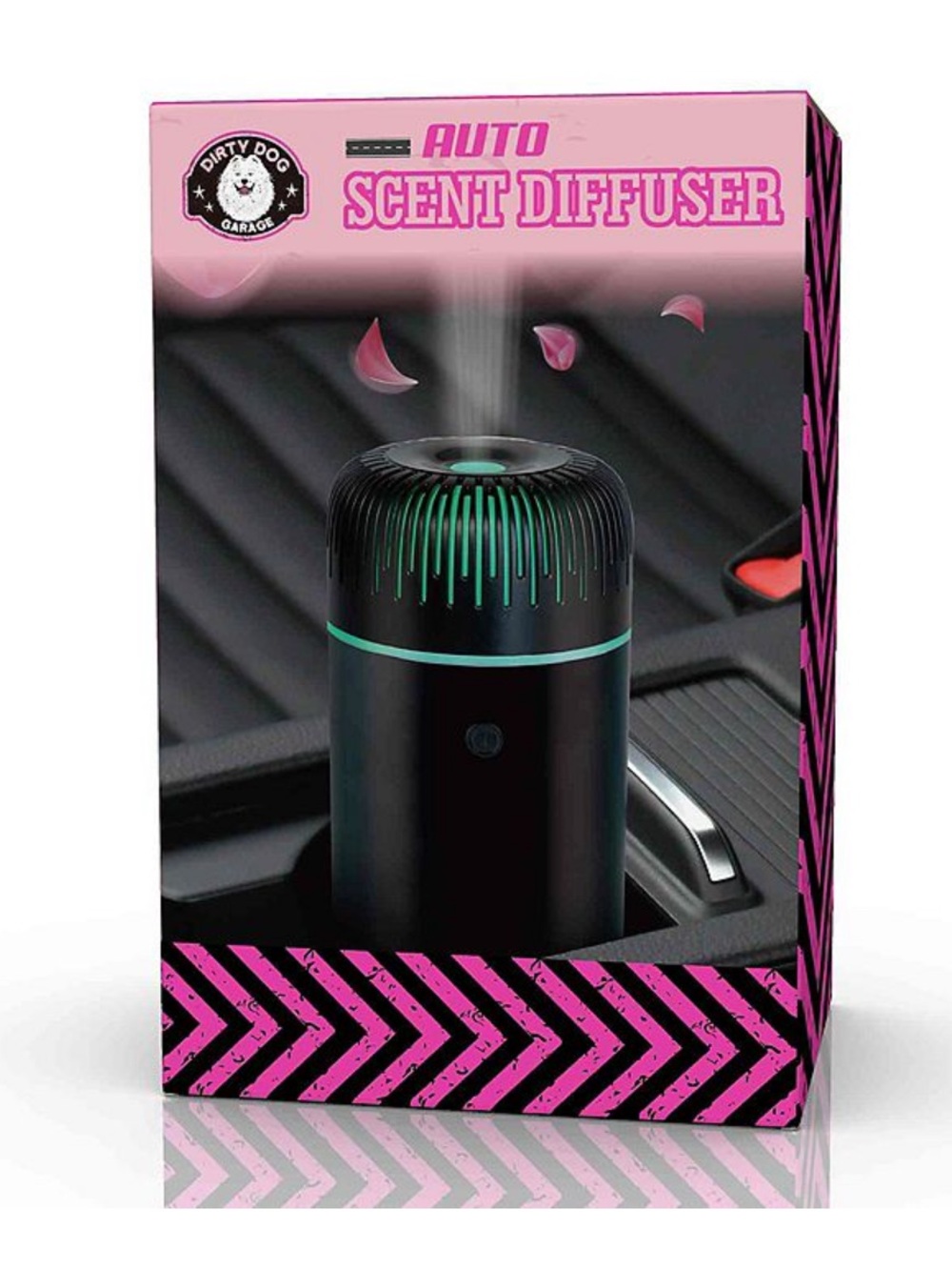 Dirty Dog Garage Auto Scent Diffuser Car AirFreshener - 7changeable color lights
